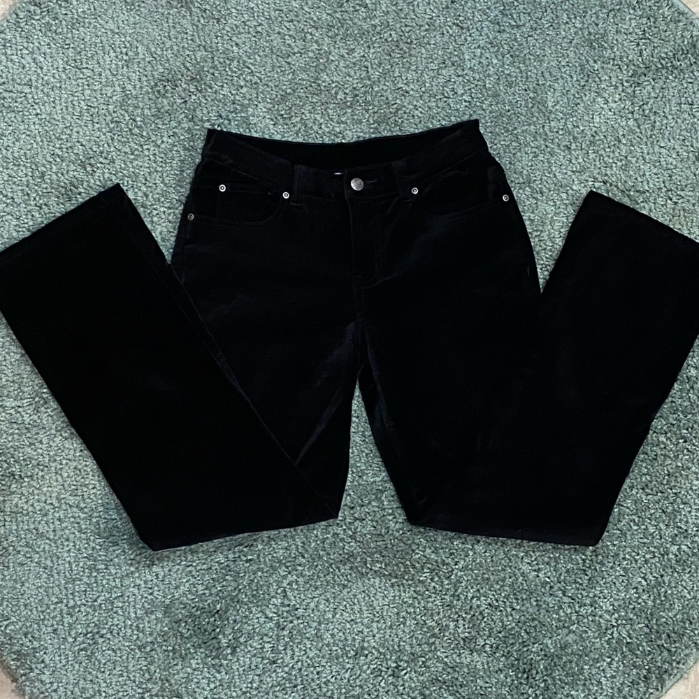 🎁 DG2 Diane Gilmore Black Cotton/Spandex Soft Velvety Jeans 4P 🎁